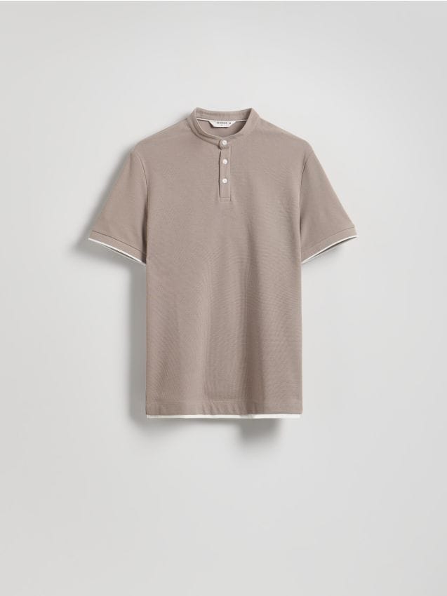 Regular fit poloshirt met structuur - RESERVED