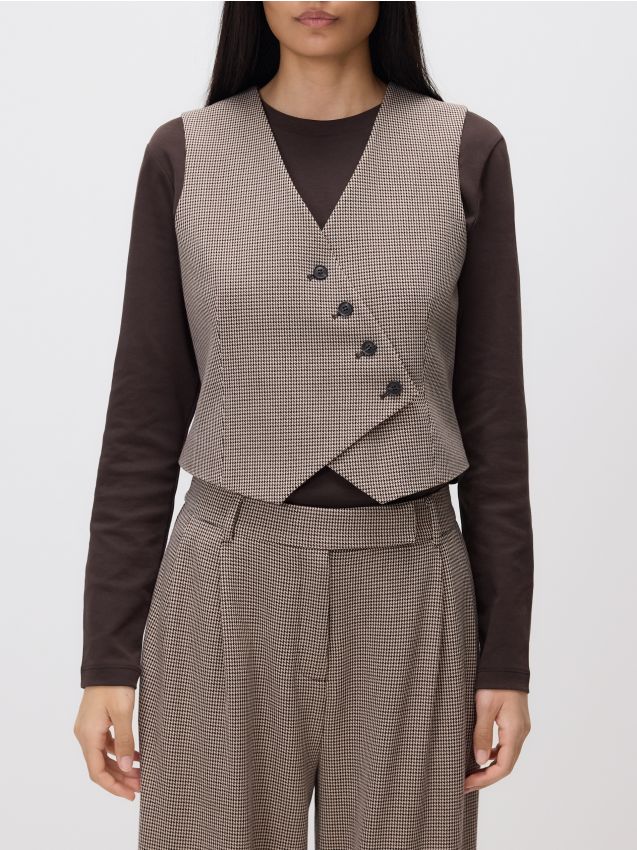 Asymmetrisch kostuumgilet - RESERVED