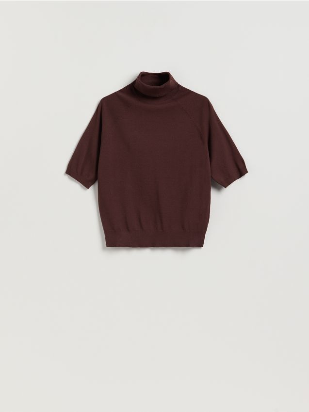 Reserved - Pulover cu guler rulat - maro