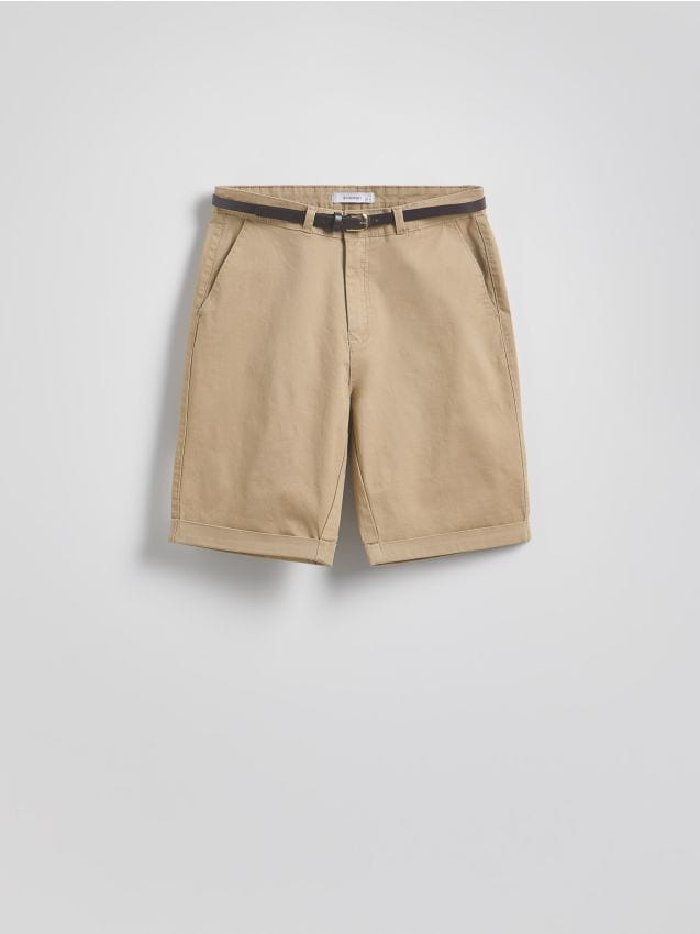 Chino shorts with belt - RESERVED