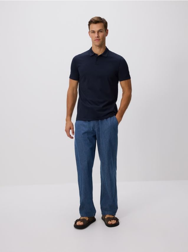 Regular fit polo majica - RESERVED