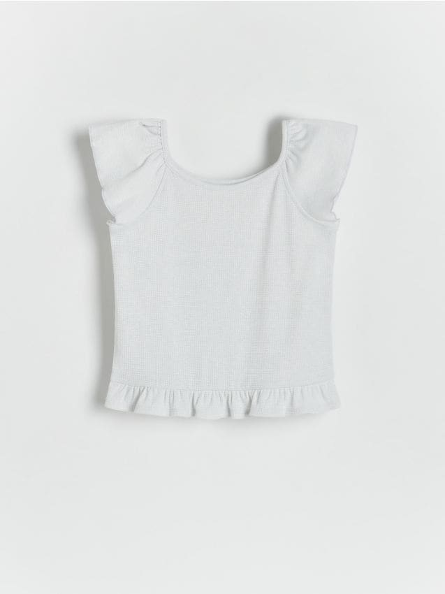 T-shirt with metallised yarn blend - RESERVED