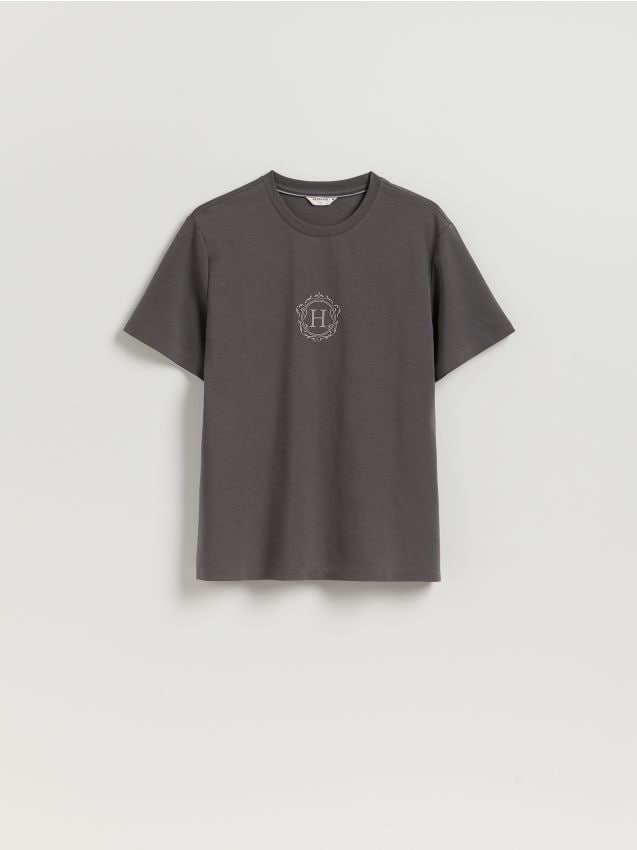 Regular fit mercerised cotton rich T-shirt - RESERVED
