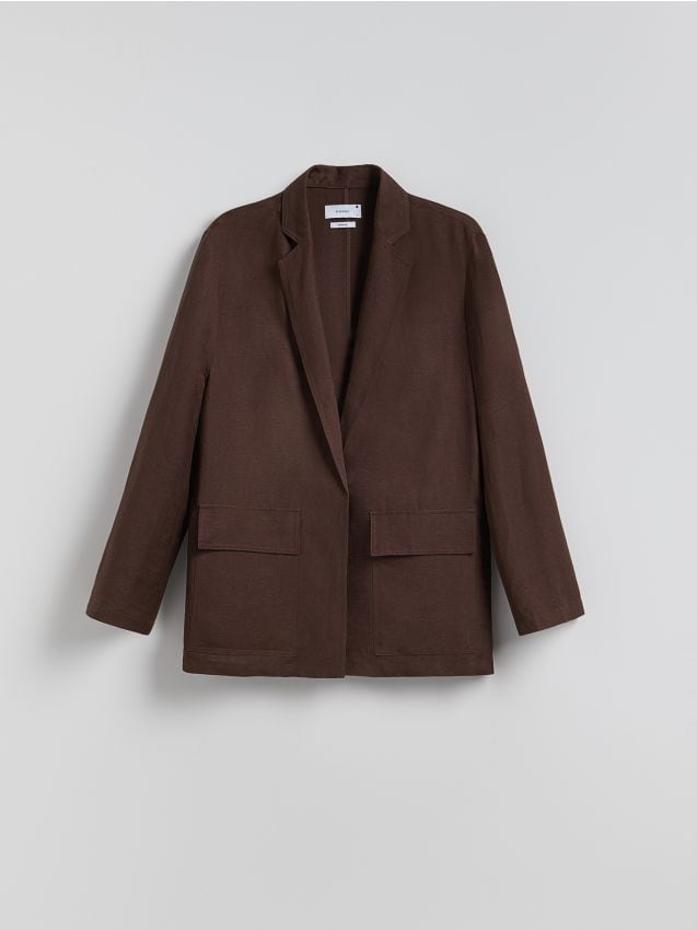 Linen rich blazer - RESERVED