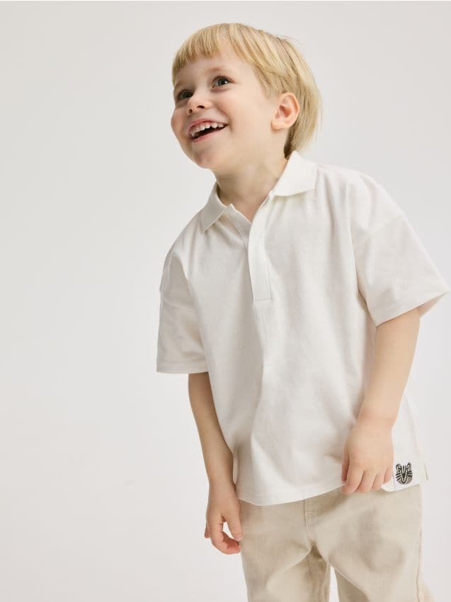 Cotton polo shirt - RESERVED