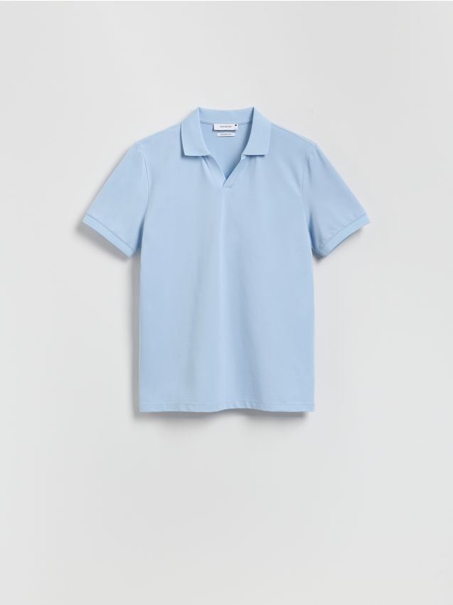 Poloshirt van gemerceriseerde katoen - RESERVED