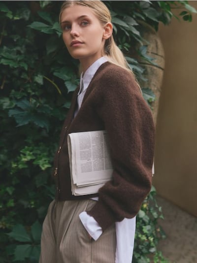 Cardigan with decorative buttons