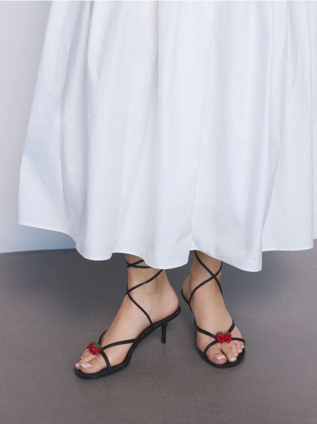 Ankle tie sandals - RESERVED