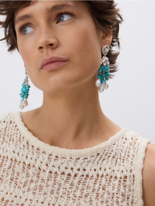 Beaded earrings - RESERVED