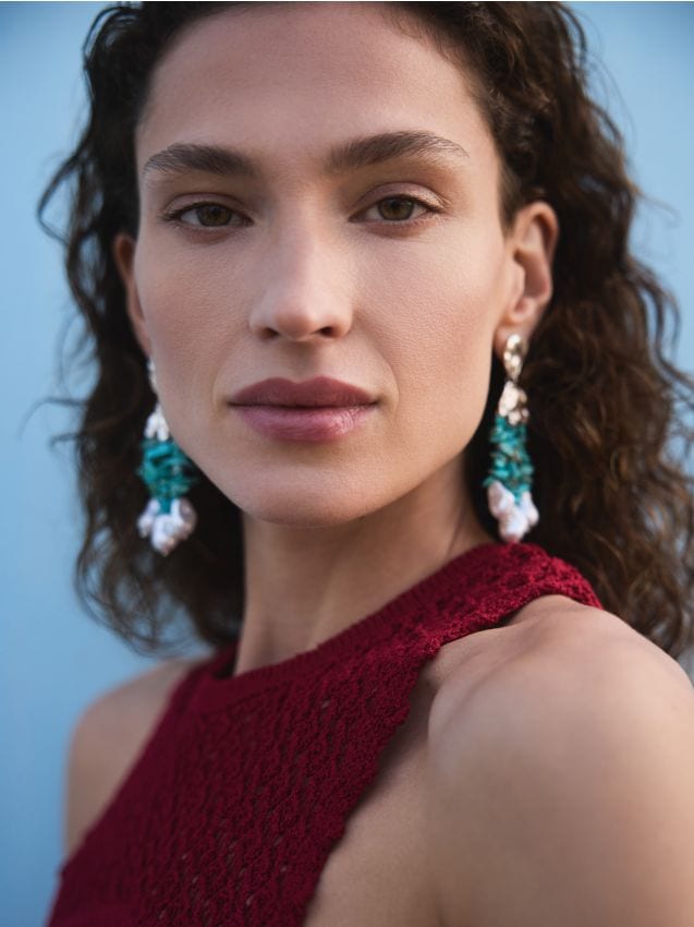 Beaded earrings - RESERVED