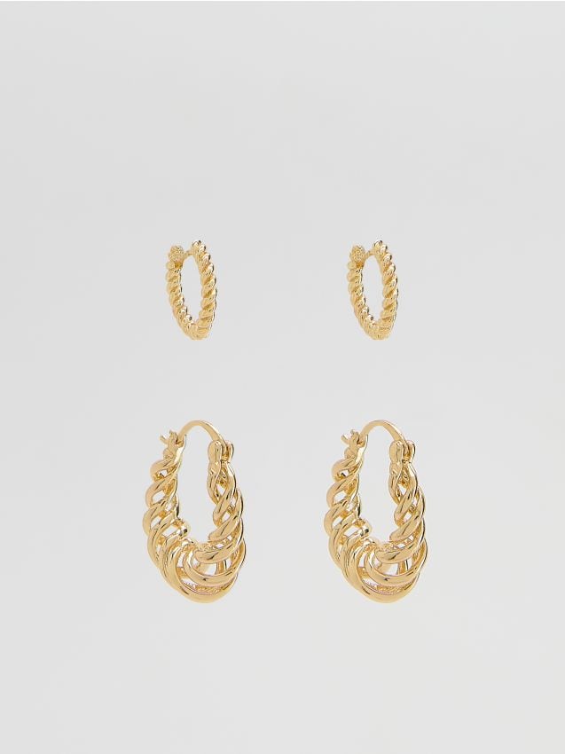 Hoop earrings set - RESERVED