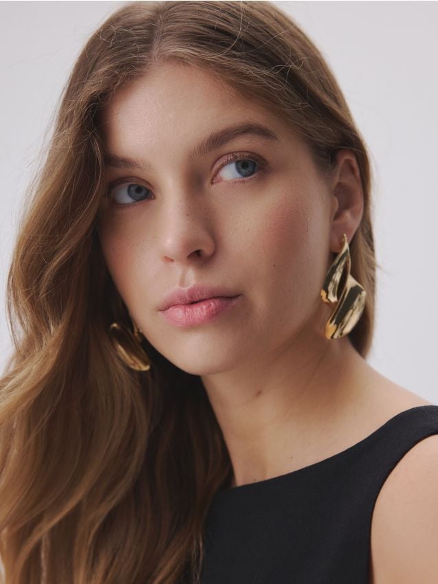 Irregular drop earrings - RESERVED
