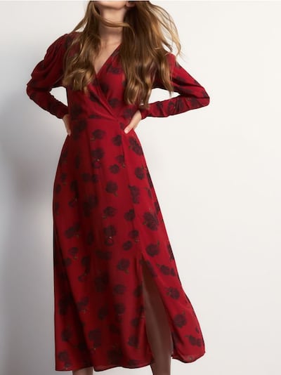 Floral pattern maxi dress