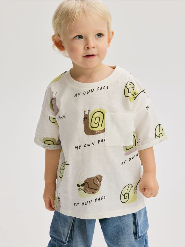 T-shirt with pocket - RESERVED