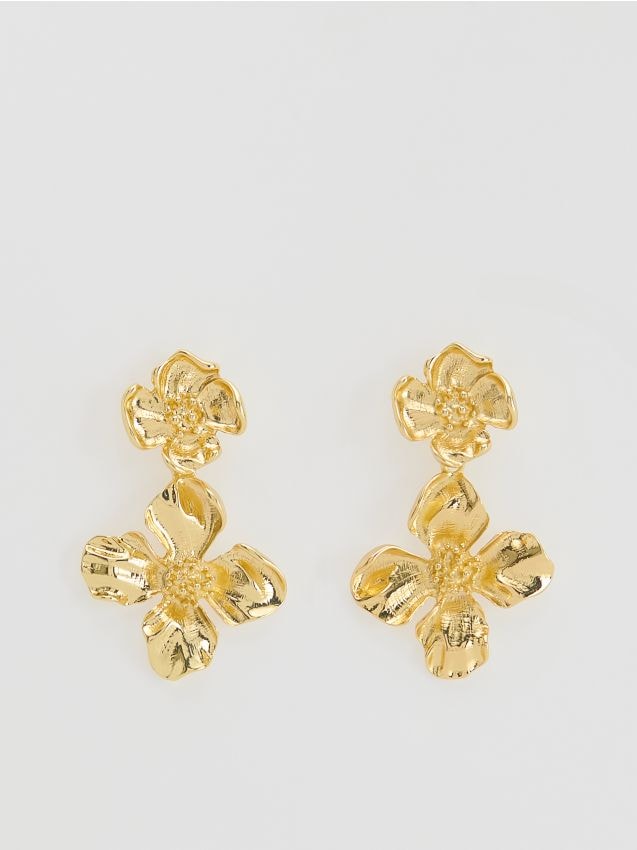 Flower-shaped earrings - RESERVED