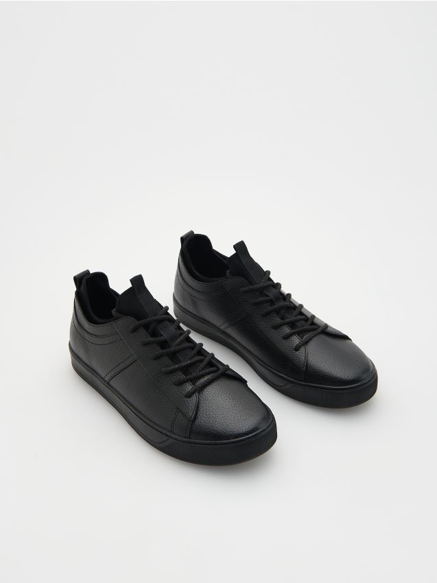 Leather rich sneakers - RESERVED