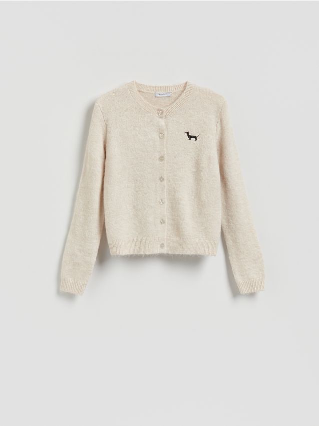 Cardigan with embroidery - RESERVED
