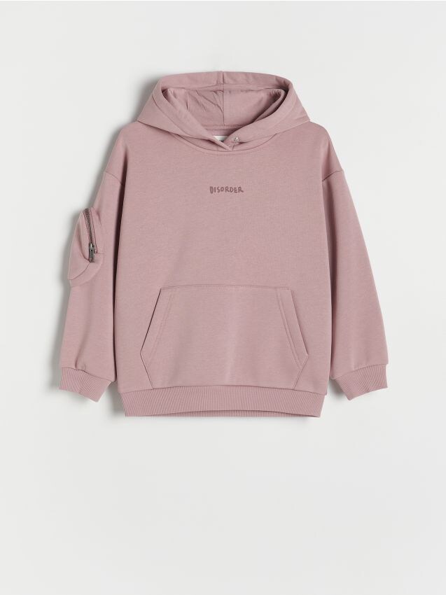 Reserved - bluză sport oversized - roz-pudră