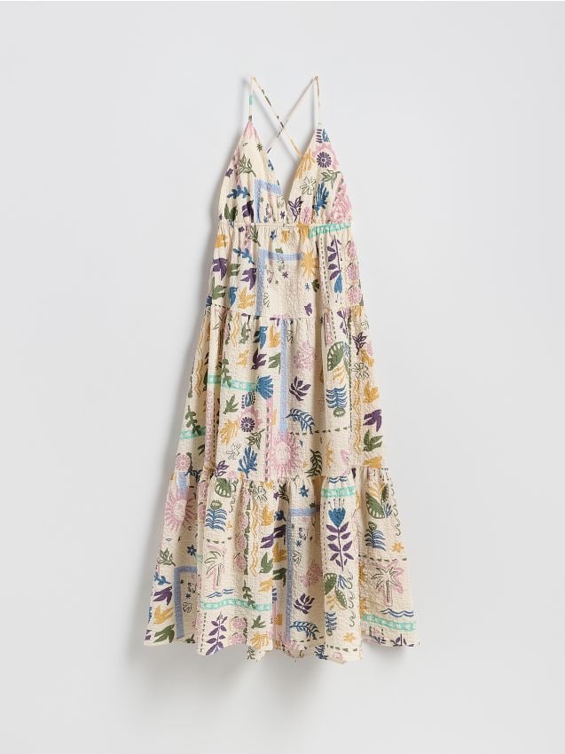 Robe maxi à motif - RESERVED