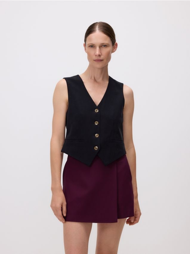Skort mit hohem Viskoseanteil - RESERVED