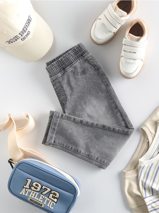 Hlače jeggings z visokim deležem bombaža - RESERVED