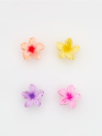 Agrafe de păr în formă de floare, set de 4