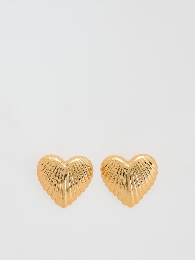 Heart-shaped earrings - RESERVED