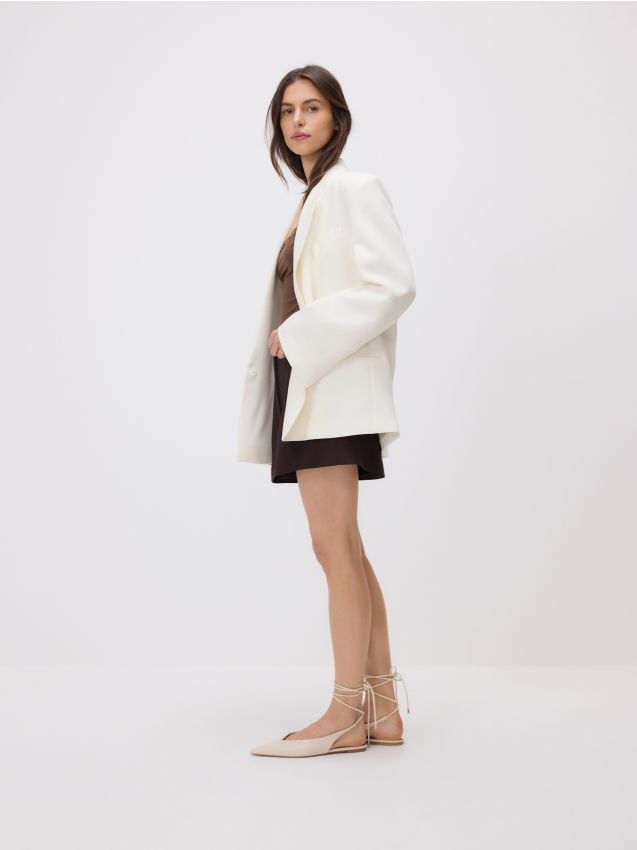 Ankle tie ballerinas - RESERVED