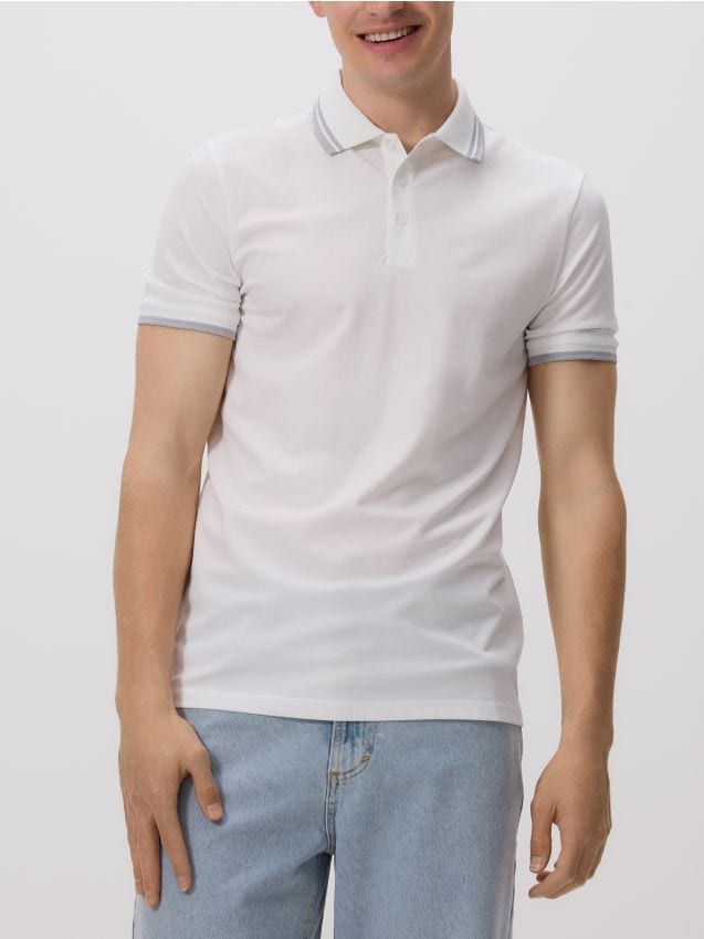 Regular fit poloshirt met een hoog viscosegehalte - RESERVED