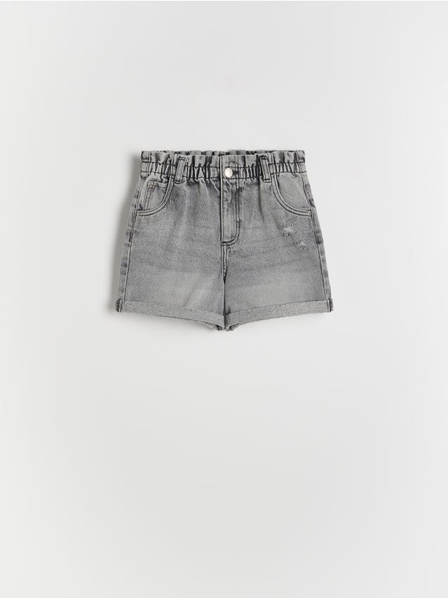 Jeans paperbag-shorts - RESERVED