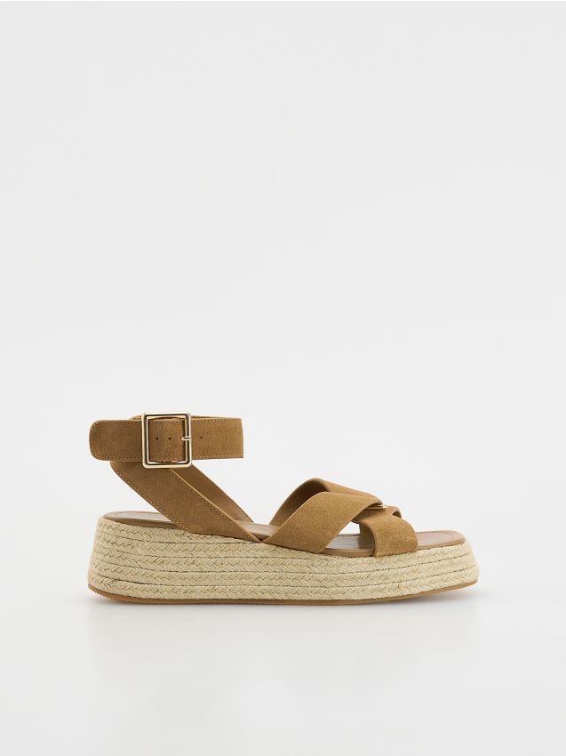 Leather platform sandals - RESERVED