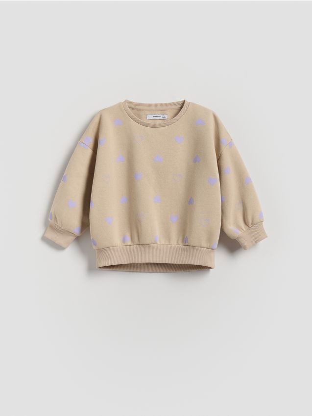 Patterned cotton sweatshirt - RESERVED