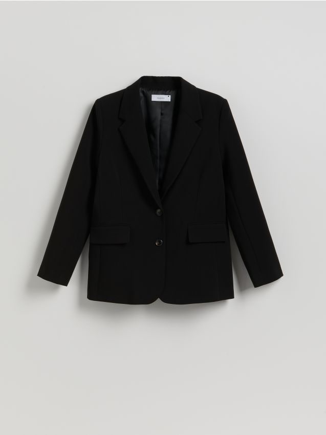 Einreihiger Blazer aus Viskosegemisch - RESERVED