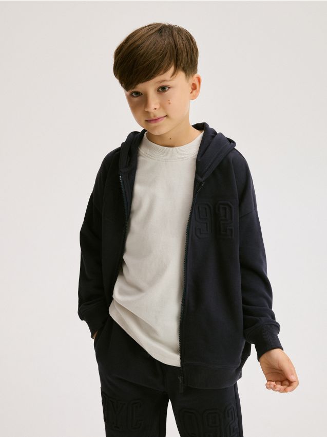 Reserved - BOYS` JOGGING TOP - Albastru metalizat