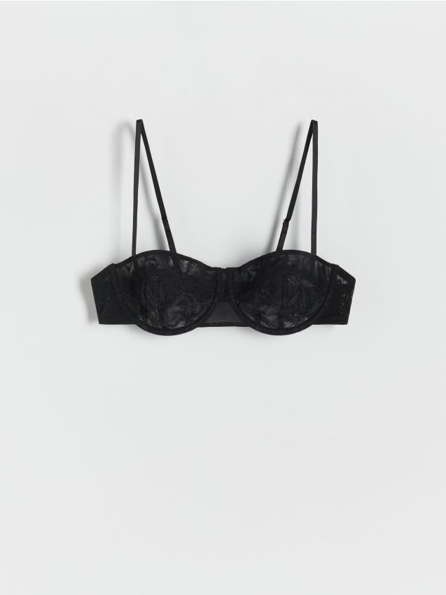 Reserved - ladies` brassiere - negru