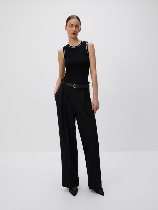 Top uni en viscose - RESERVED