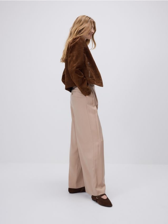 Loose trousers with viscose - RESERVED