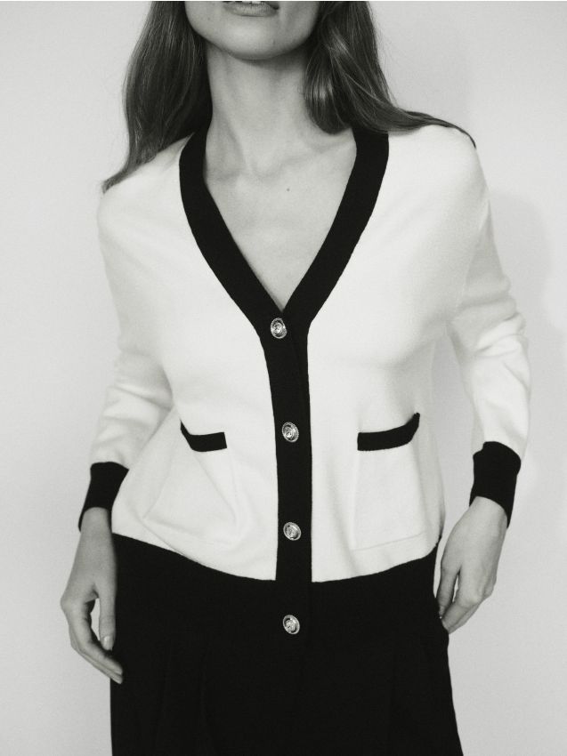 Viscose blend cardigan - RESERVED