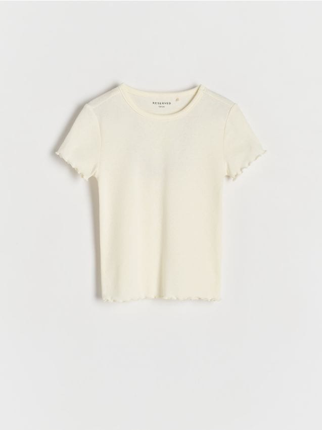 Reserved - GIRLS` T-SHIRT - crem