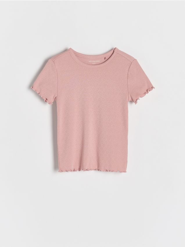 Reserved - GIRLS` T-SHIRT - roz-pastel