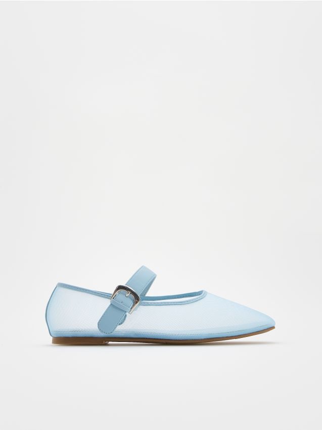 Reserved - LADIES` BALLERINAS - albastru-deschis