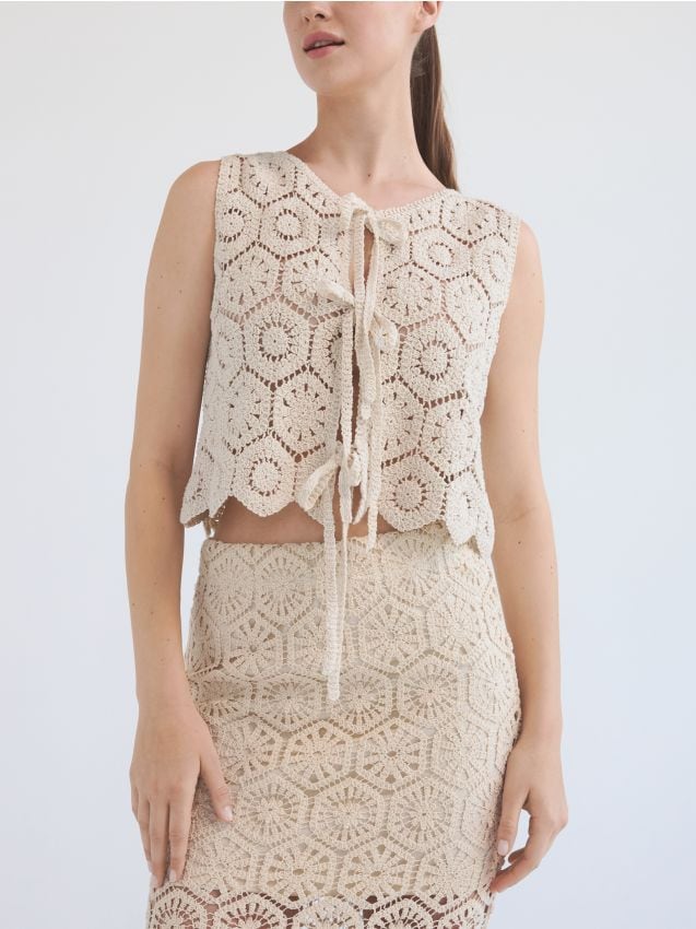 Crochet vest