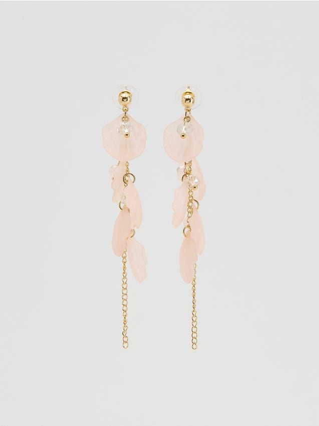 Long drop earrings - RESERVED