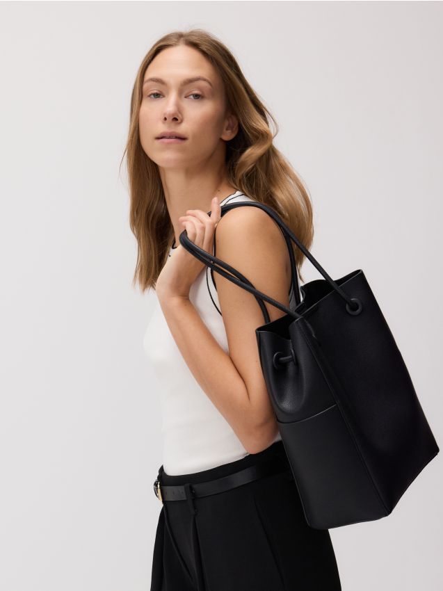 Reserved - LADIES` BAG - negru