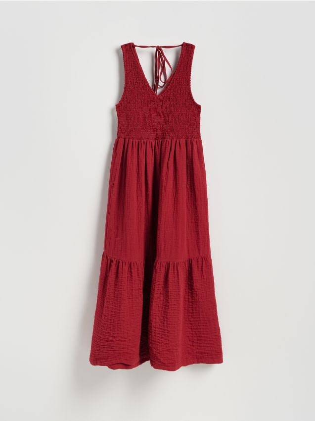 Robe midi en mousseline - RESERVED