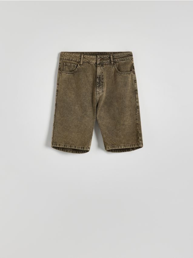 Reserved - Pantaloni scurți din denim regular - cacao-cu-lapte Reserved - Pantaloni scurți din denim regular - cacao-cu-lapte