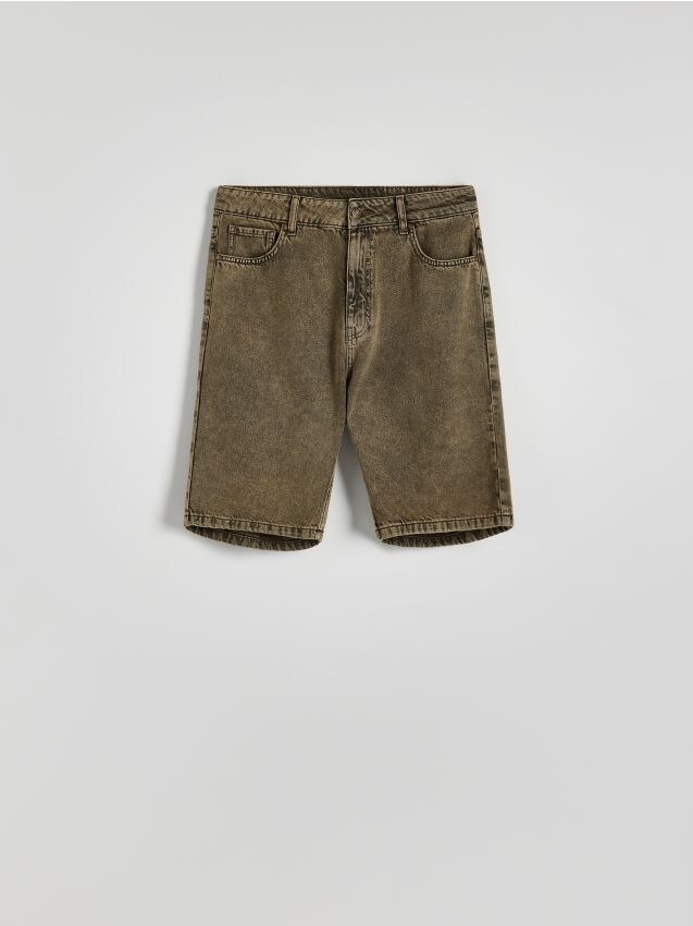Reserved - pantaloni scurți din denim regular - cacao-cu-lapte