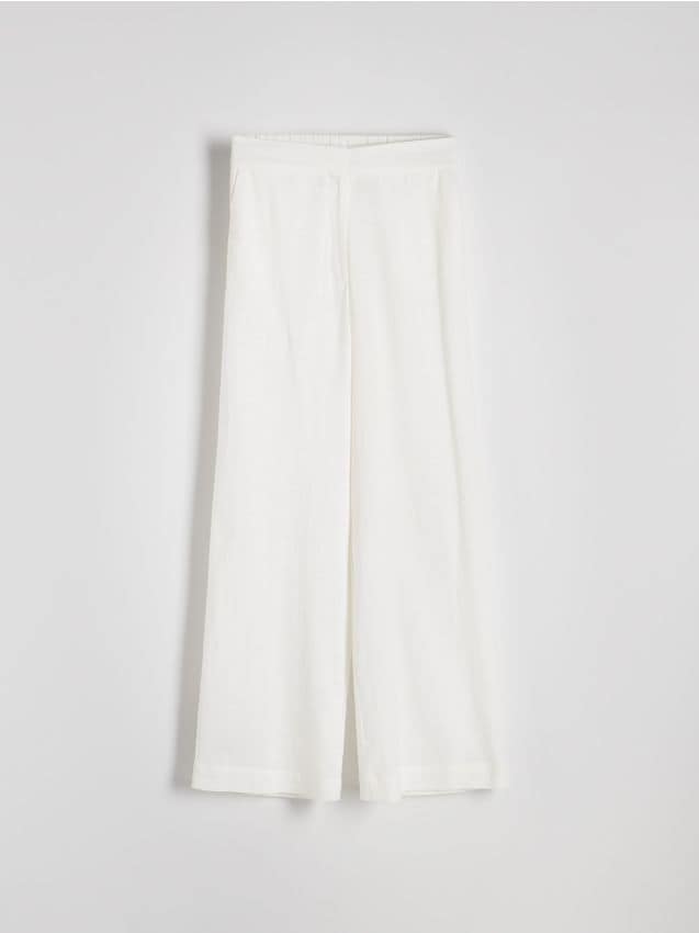 Loose linen trousers - RESERVED