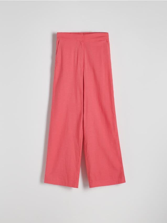 Reserved - LADIES` TROUSERS - roșu-aprins Reserved - LADIES` TROUSERS - roșu-aprins