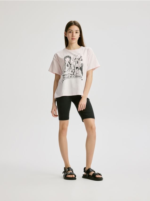 Short cycliste en coton majoritaire - RESERVED